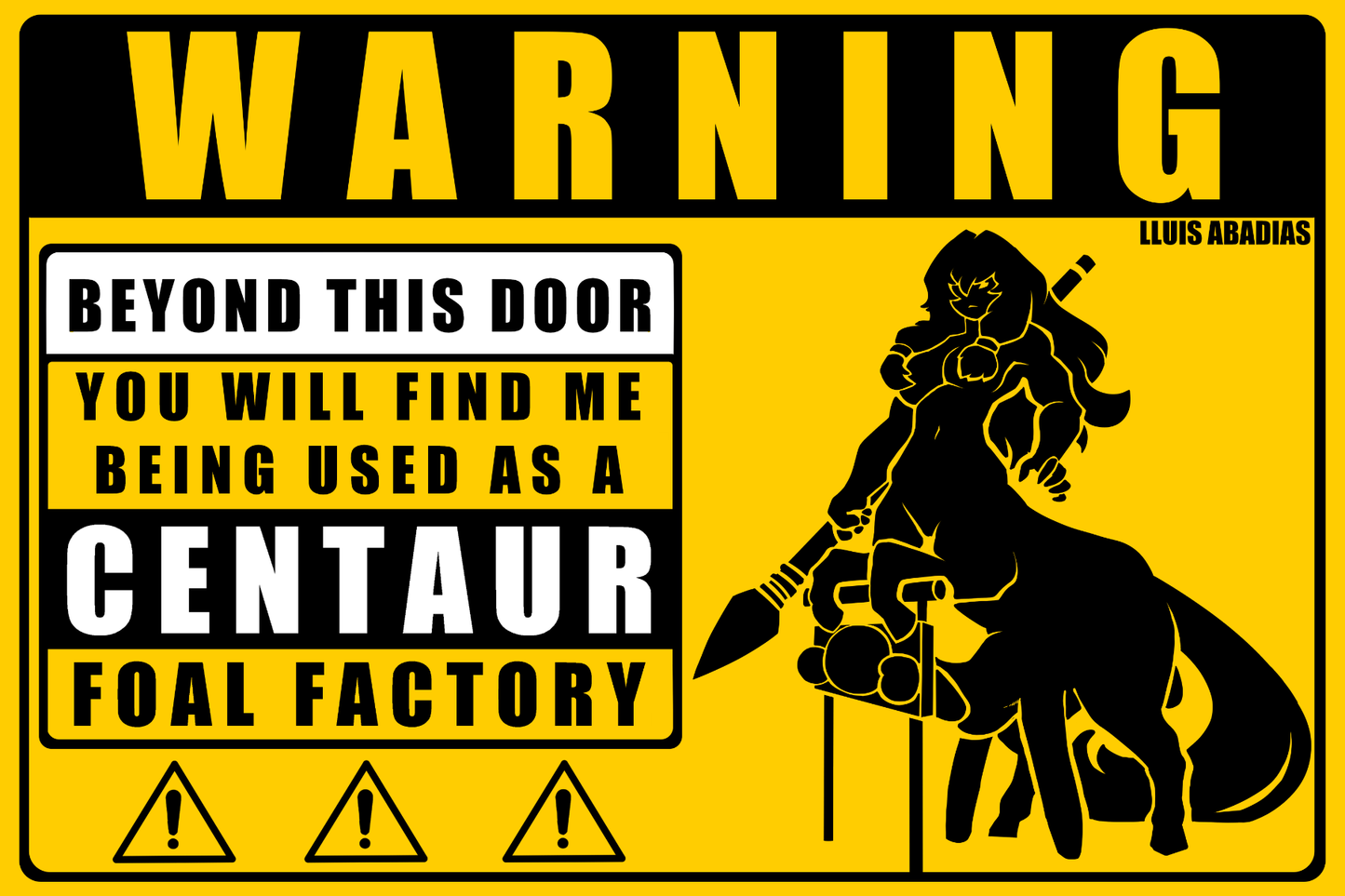 Warning: Centaur Sticker (NSFW)