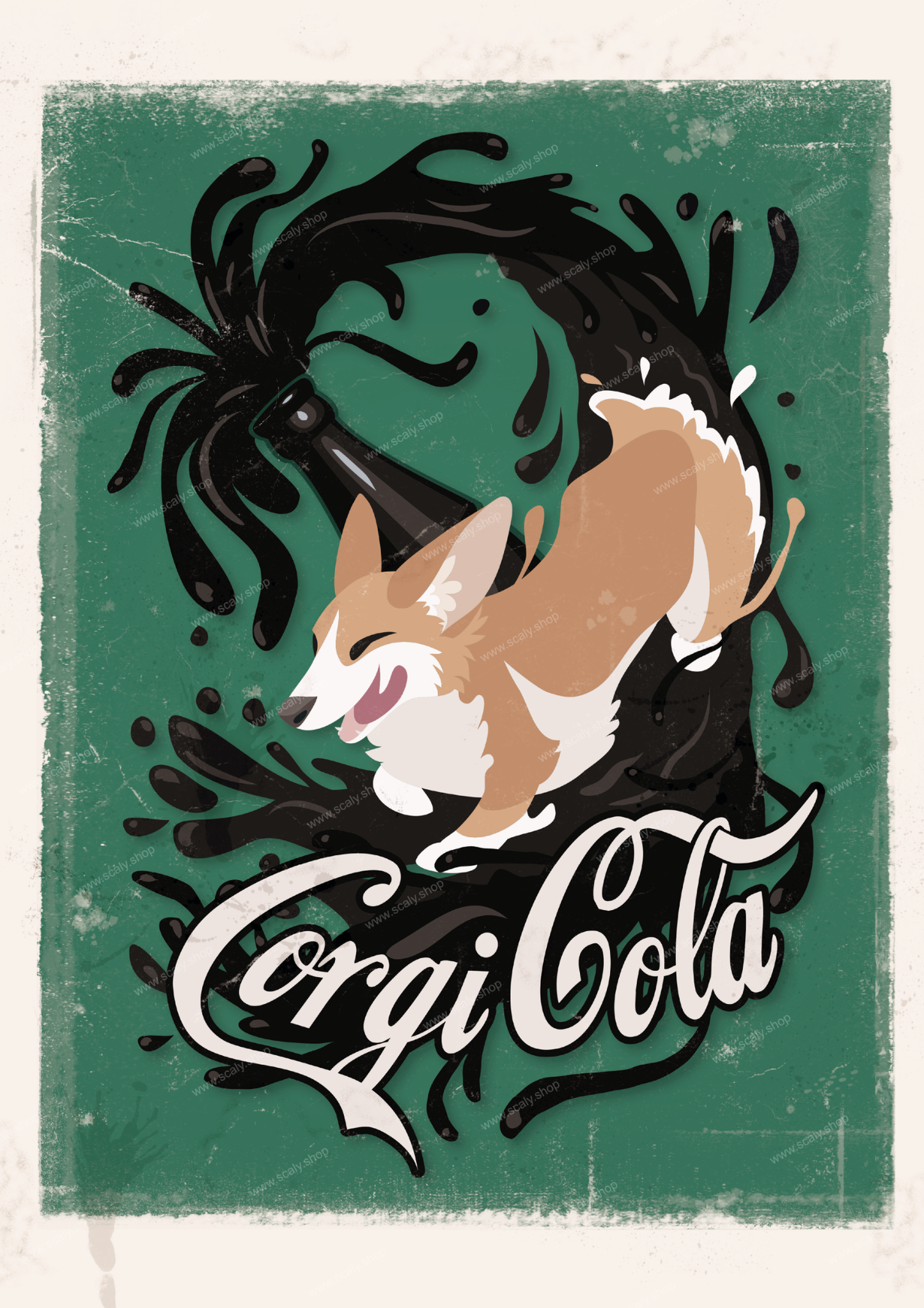 Corgi Cola Print
