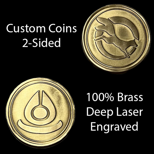 Custom Engraved Brass Coin