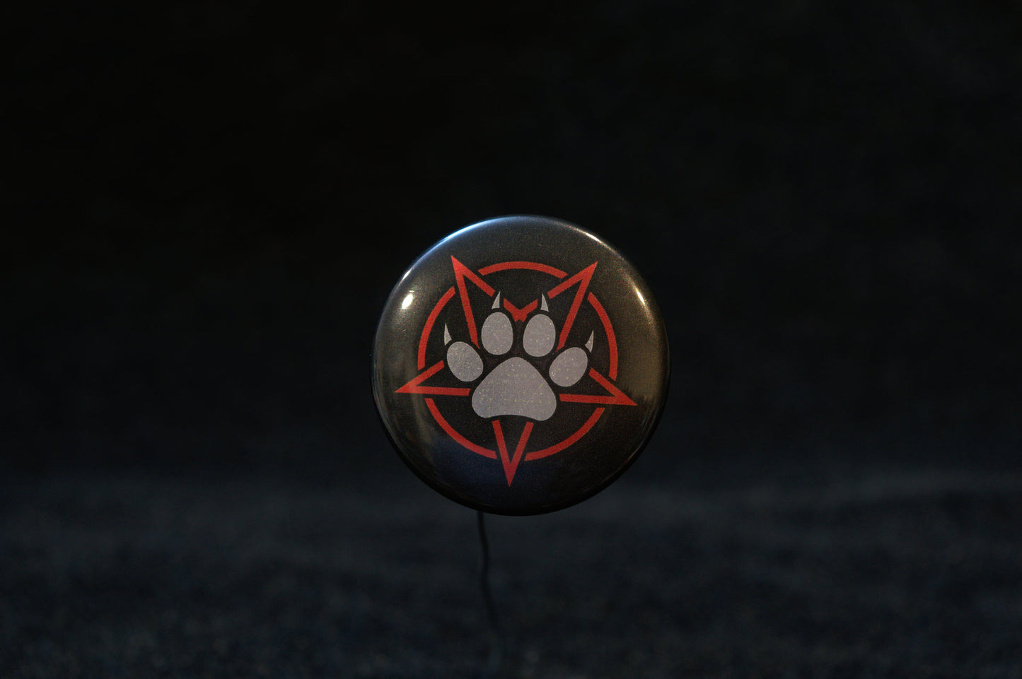 Metal Fur Button Pin