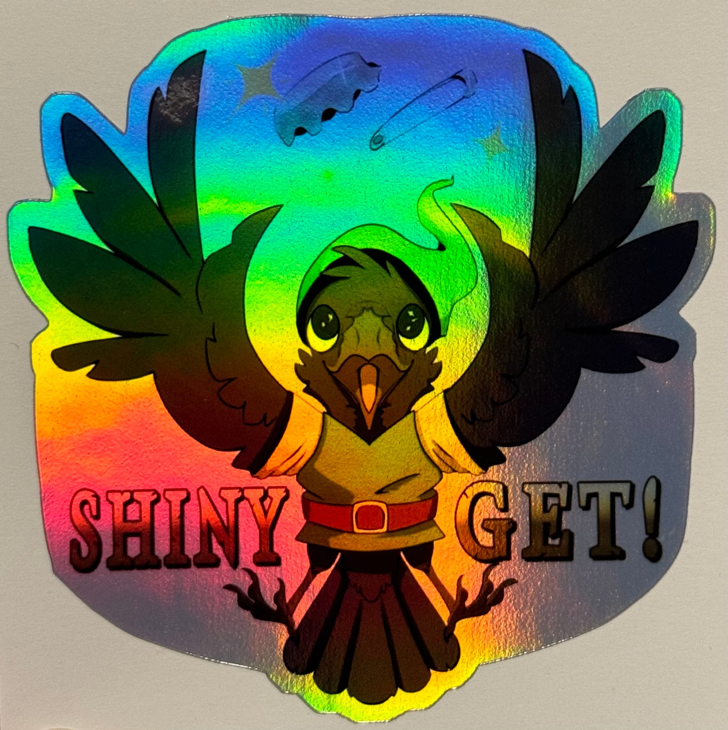 Shiny Get! Sticker