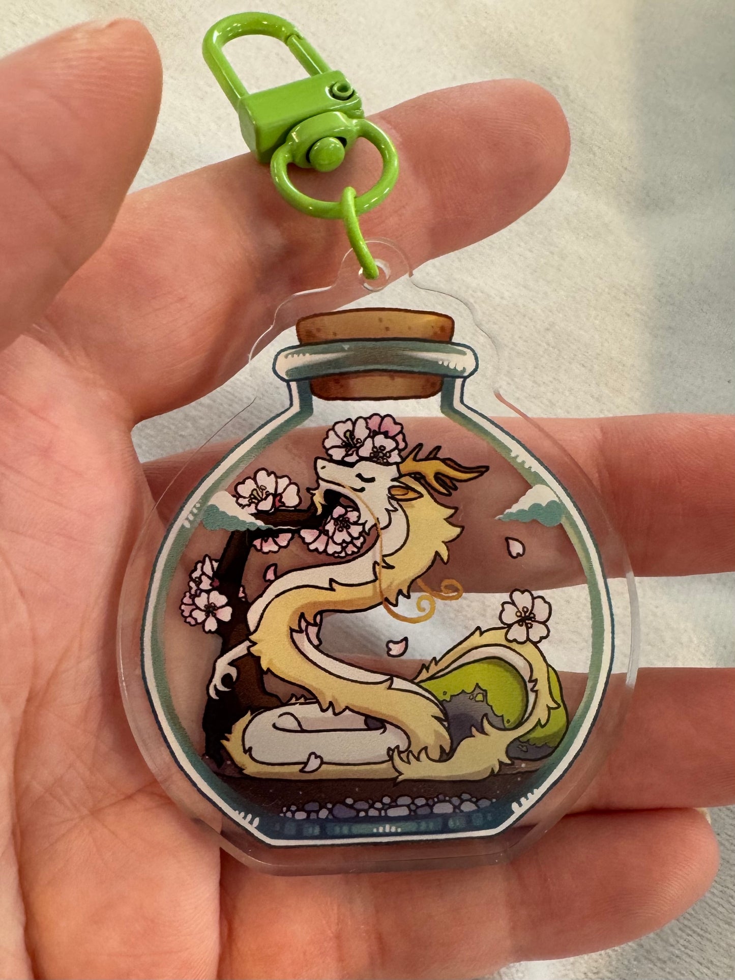 Terrarium Dragon Acrylic Charm