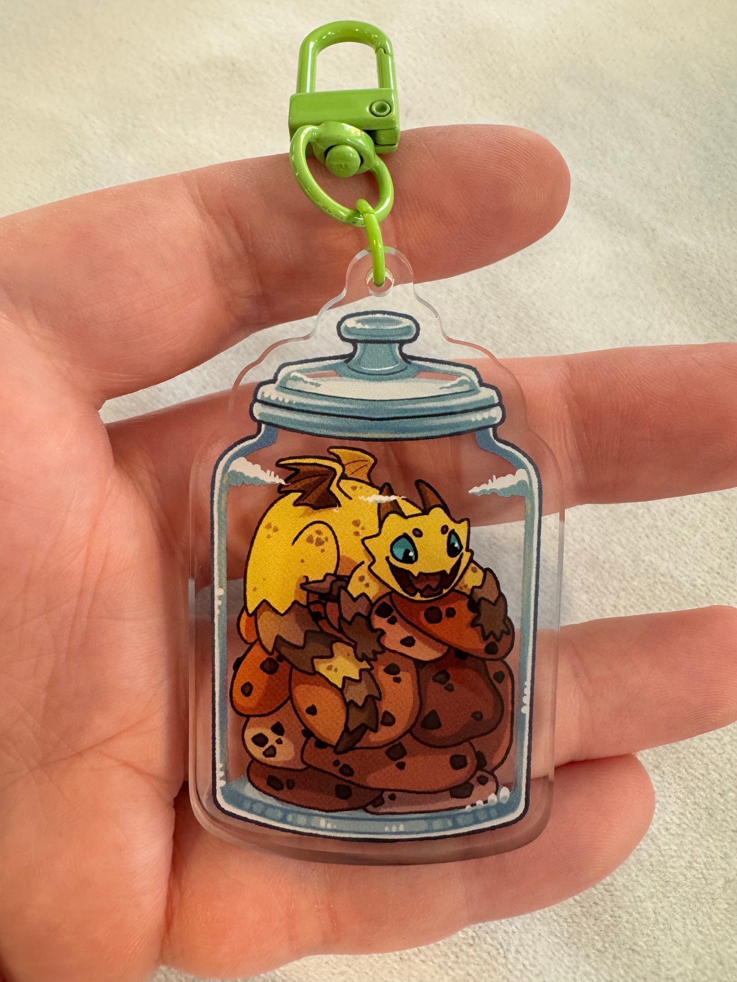 Cookie Dragon Acrylic Charm
