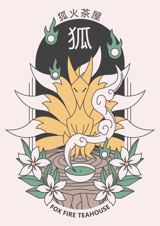Fox Fire Teahouse Print