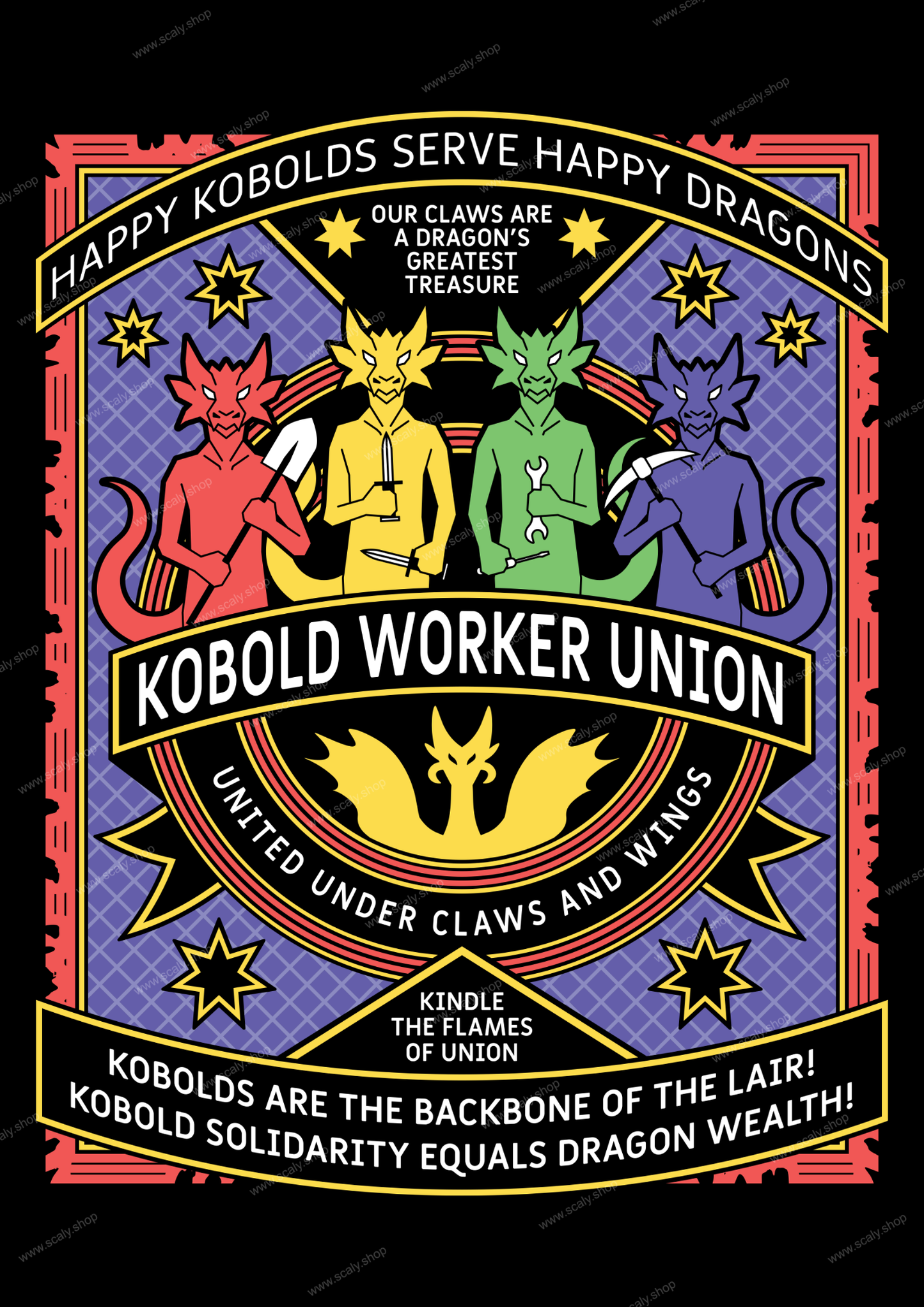 Kobold Worker Union Print