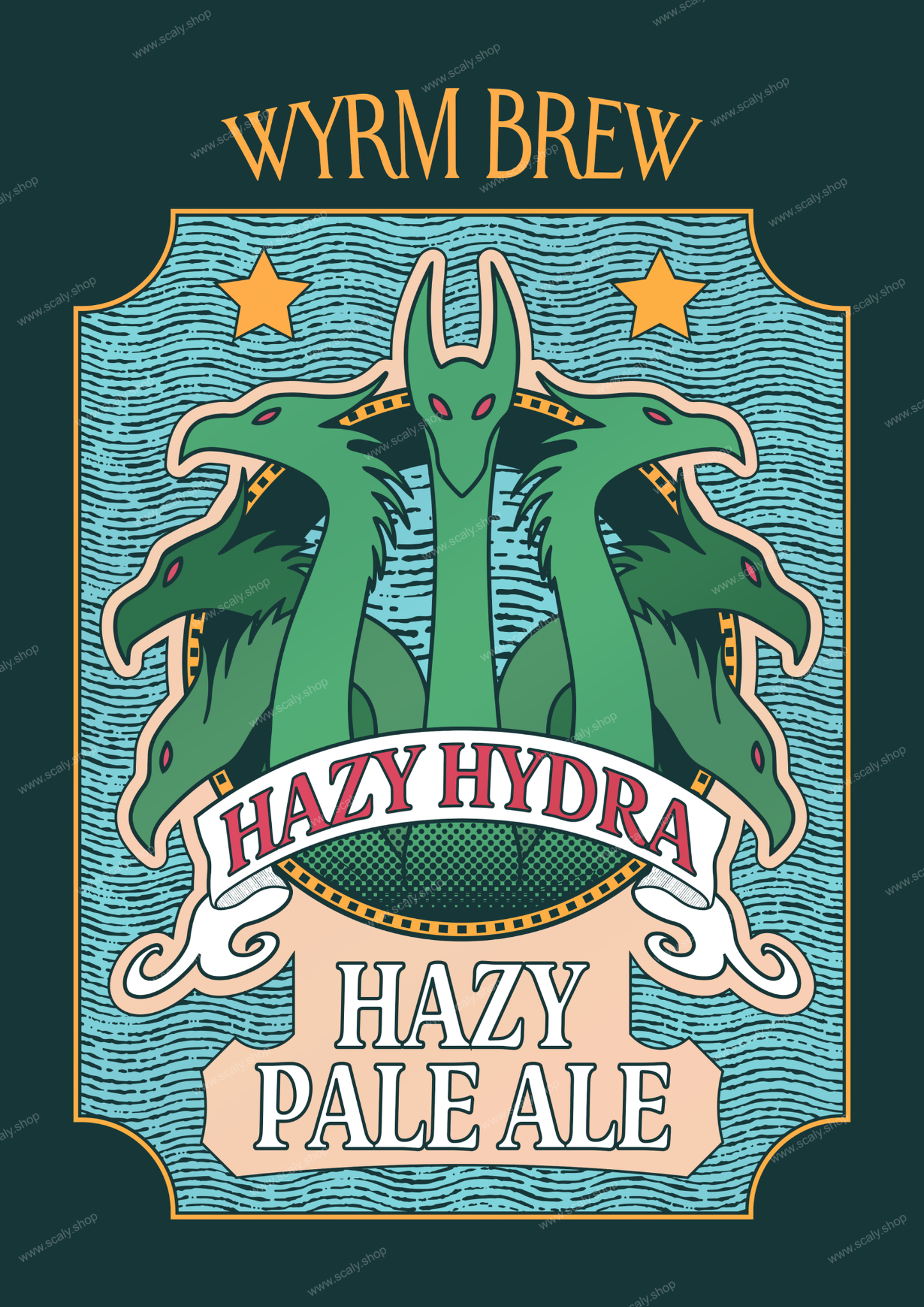 Hazy Hydra Print