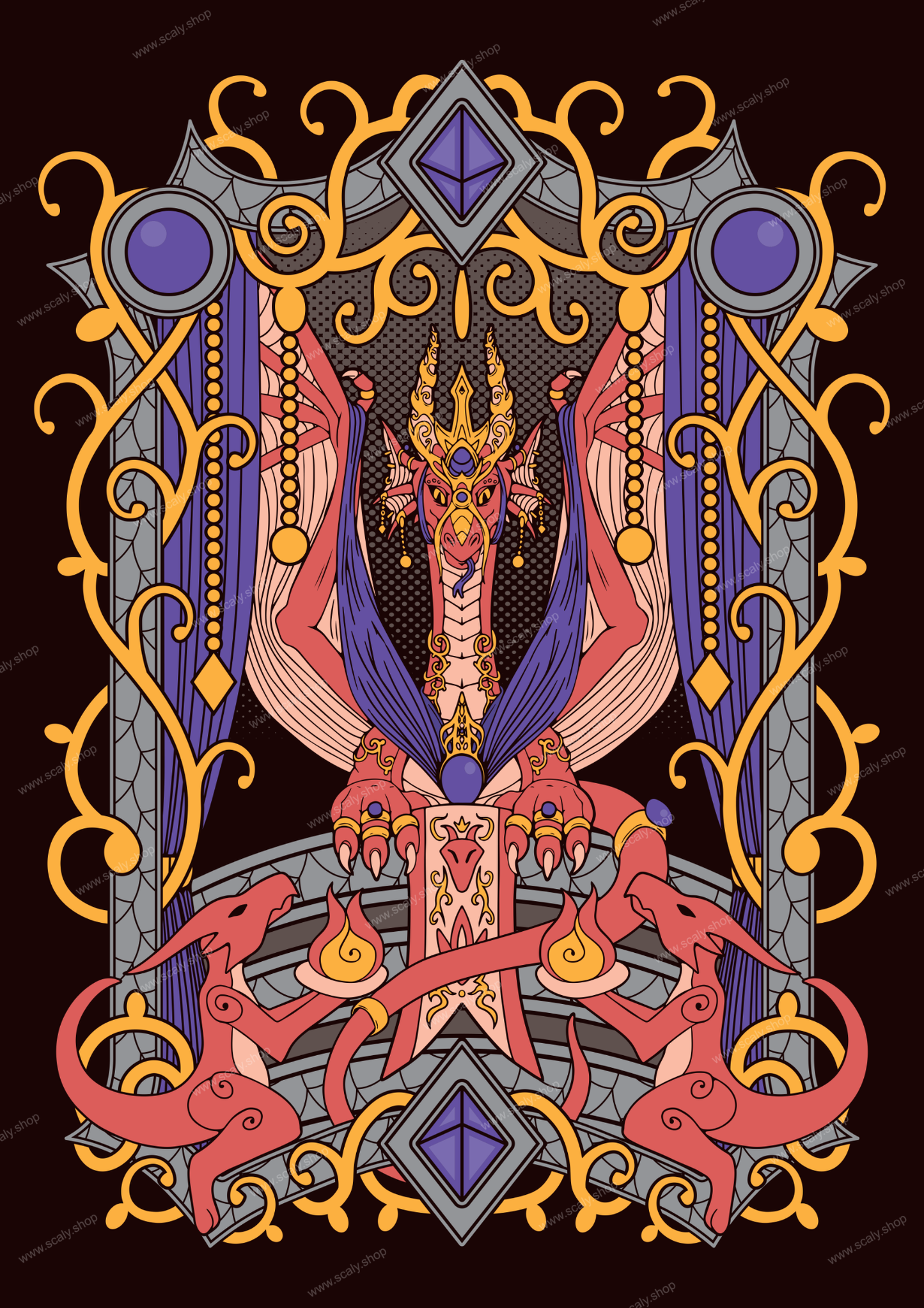 Empress of Flames Print