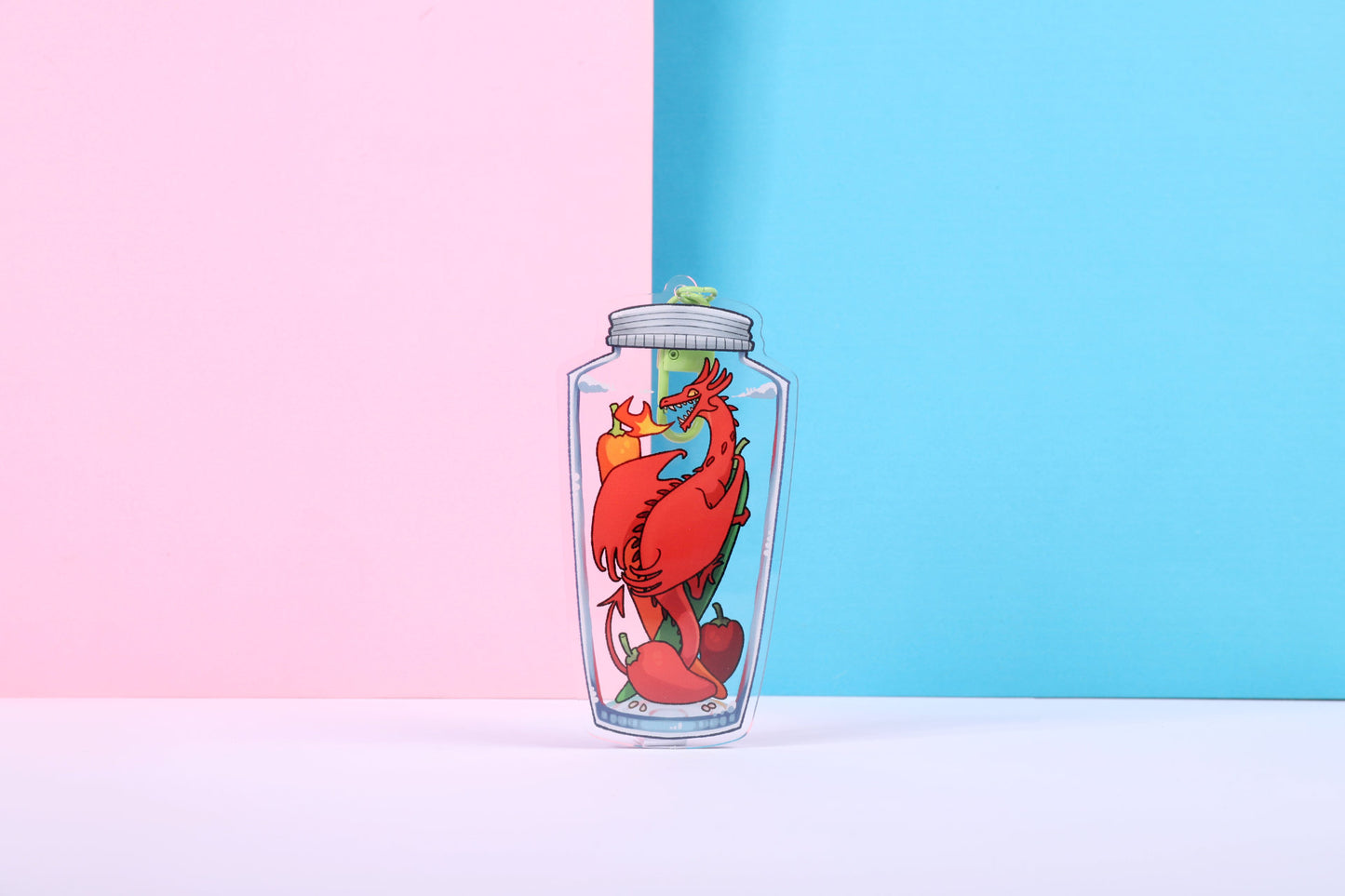 Pepper Dragon Acrylic Charm