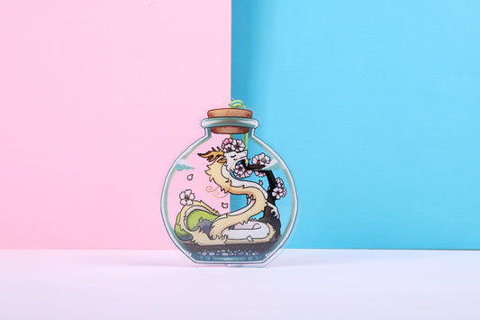 Terrarium Dragon Acrylic Charm