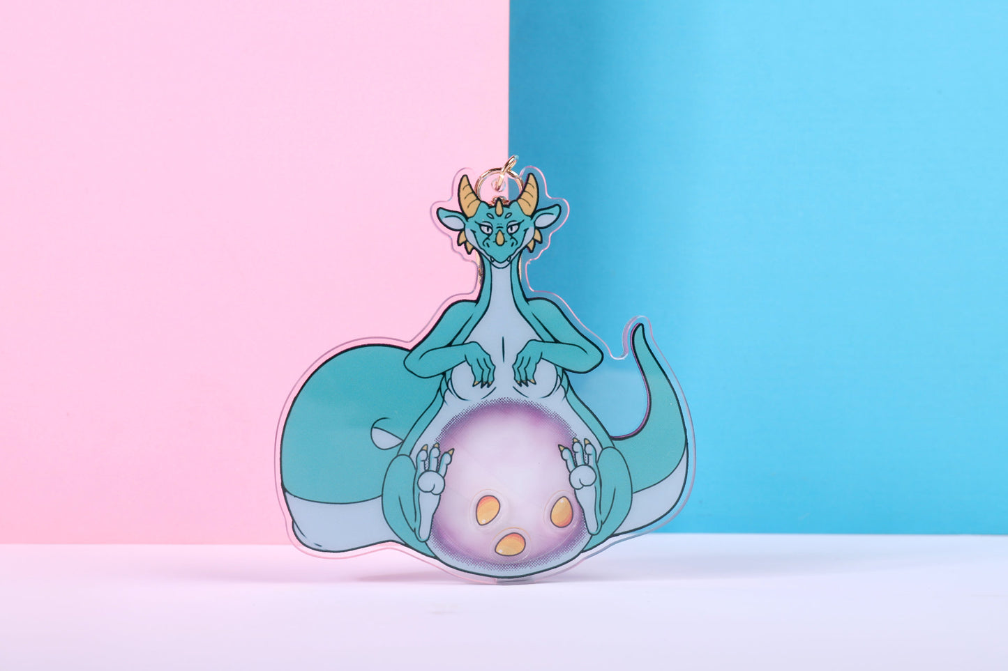 Mom Dragon Egg Acrylic Shaker Charm