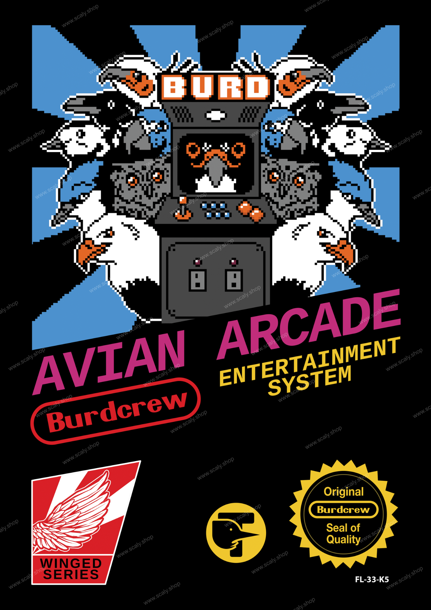 Avian Arcade A3 Print