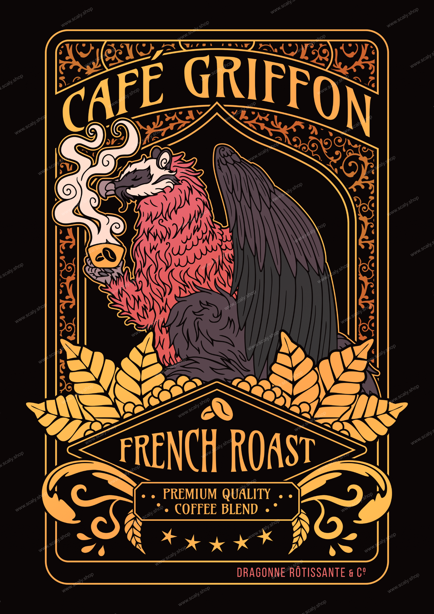 Cafe Griffon A3 Print