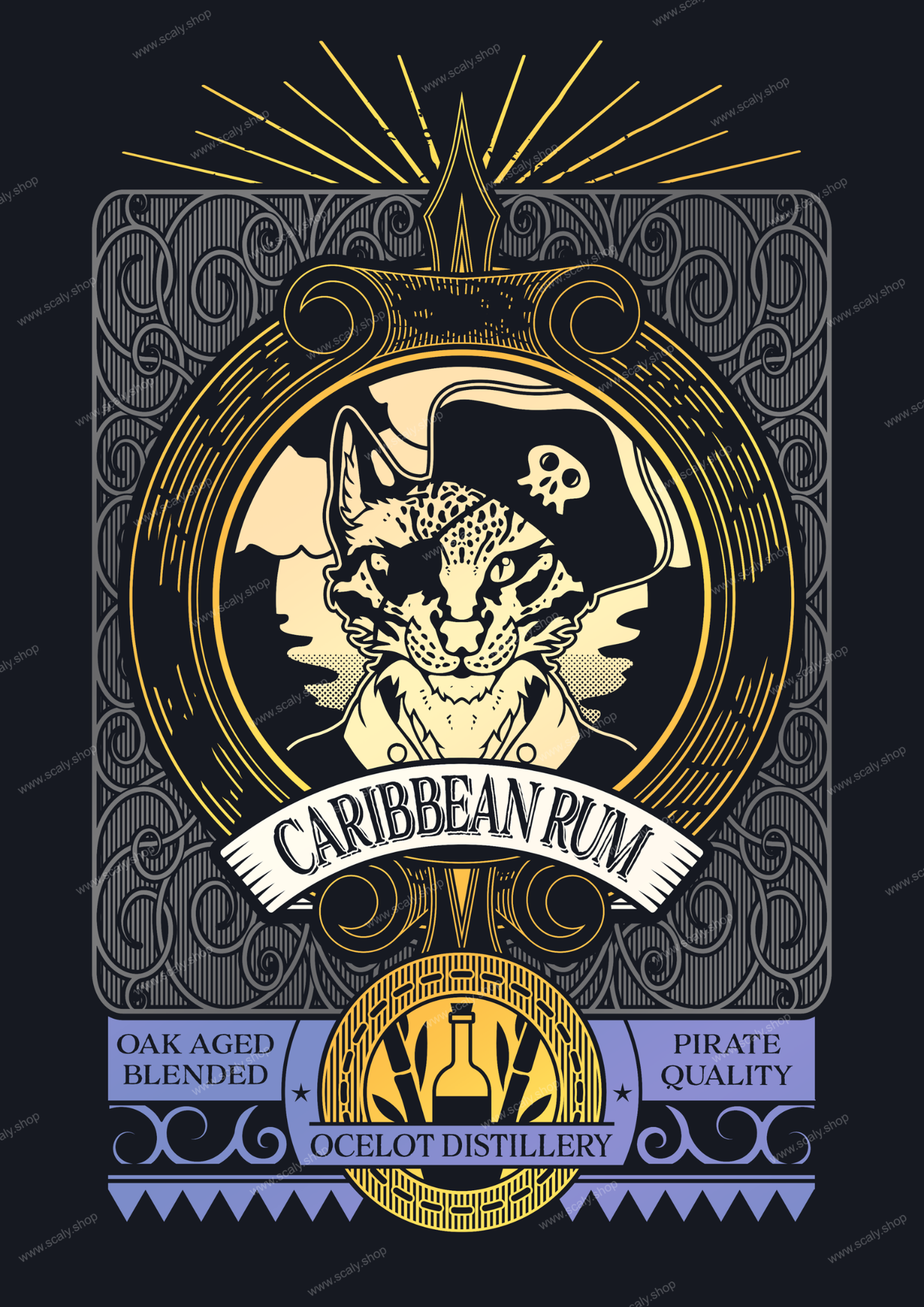 Caribbean Rum A3 Print