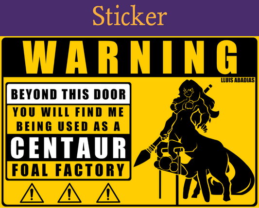 Warning: Centaur Sticker (NSFW)