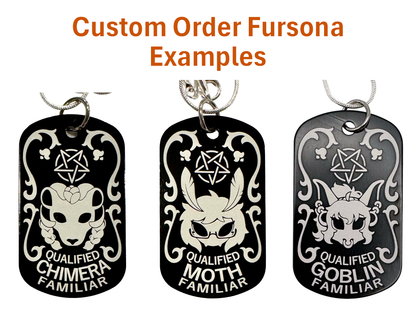 Custom Qualified Familiar Dog Tag