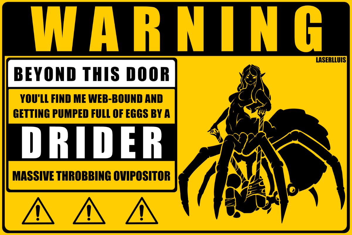 Warning: Drider Sticker (NSFW)