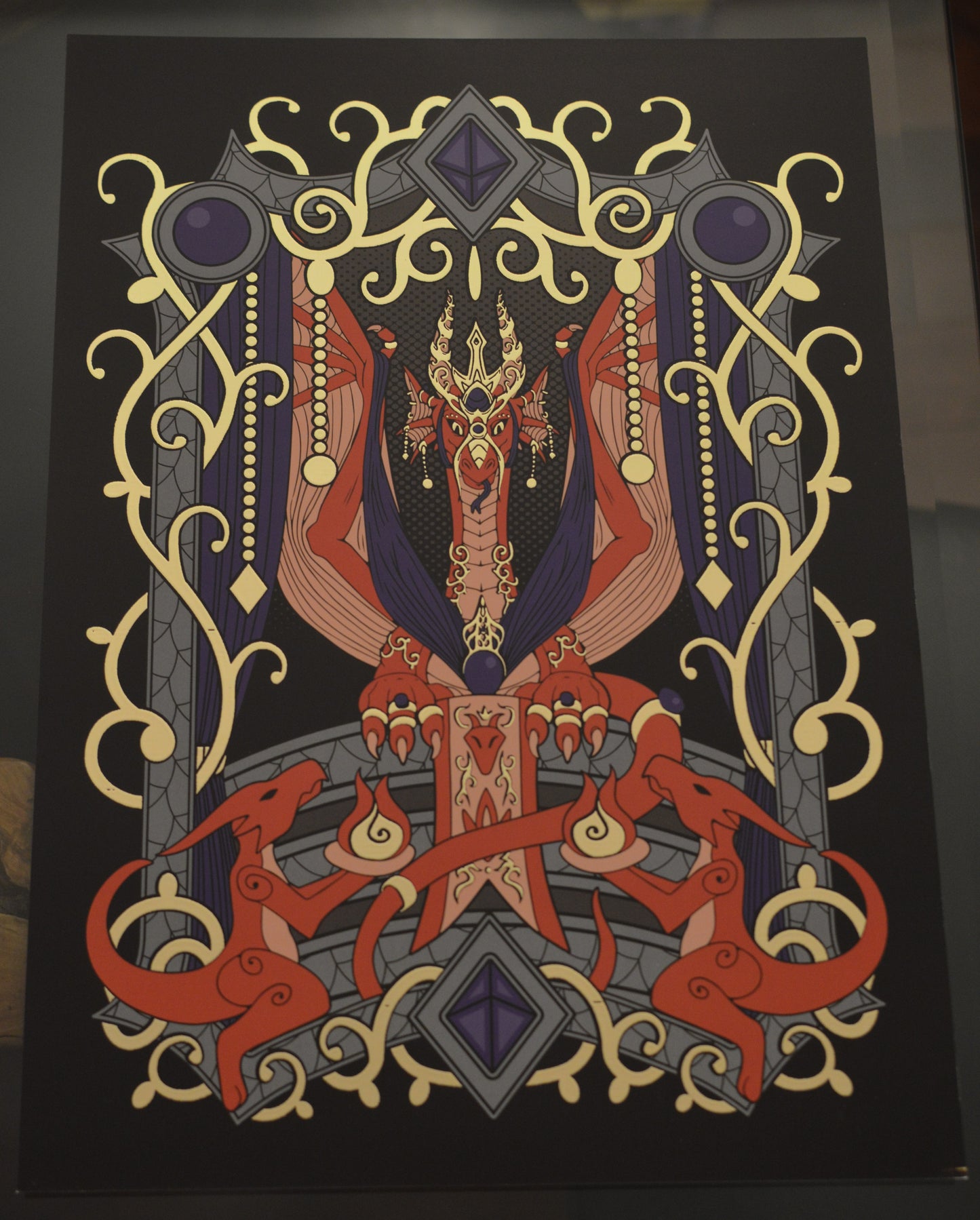 Empress of Flames Gold Foil Edition A3 Print