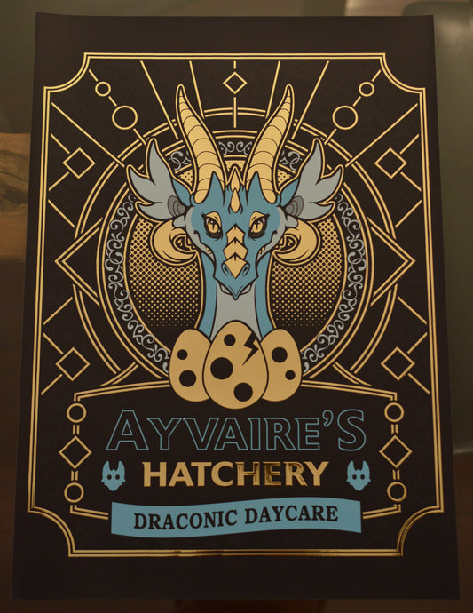 Ayvaire’s Hatchery Gold Foil A3 Print