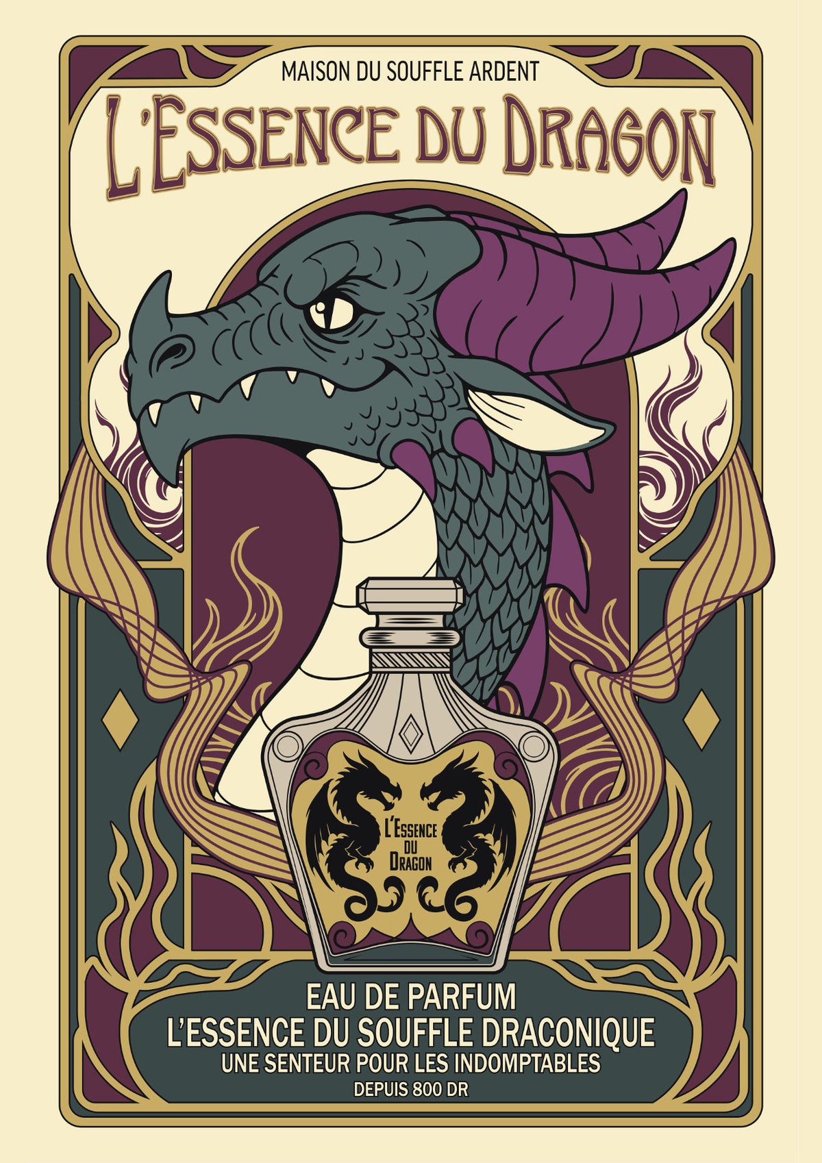 Dragon Perfume Print