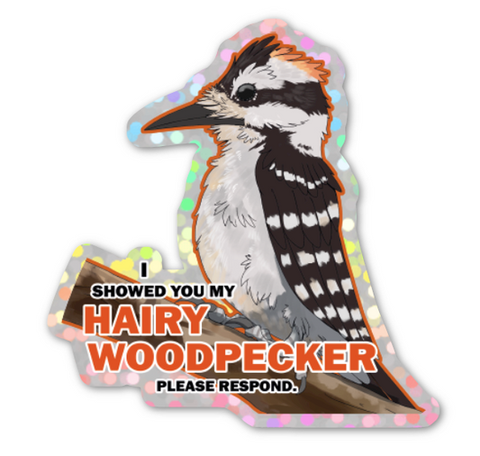 Hairy Woodpecker Sticker