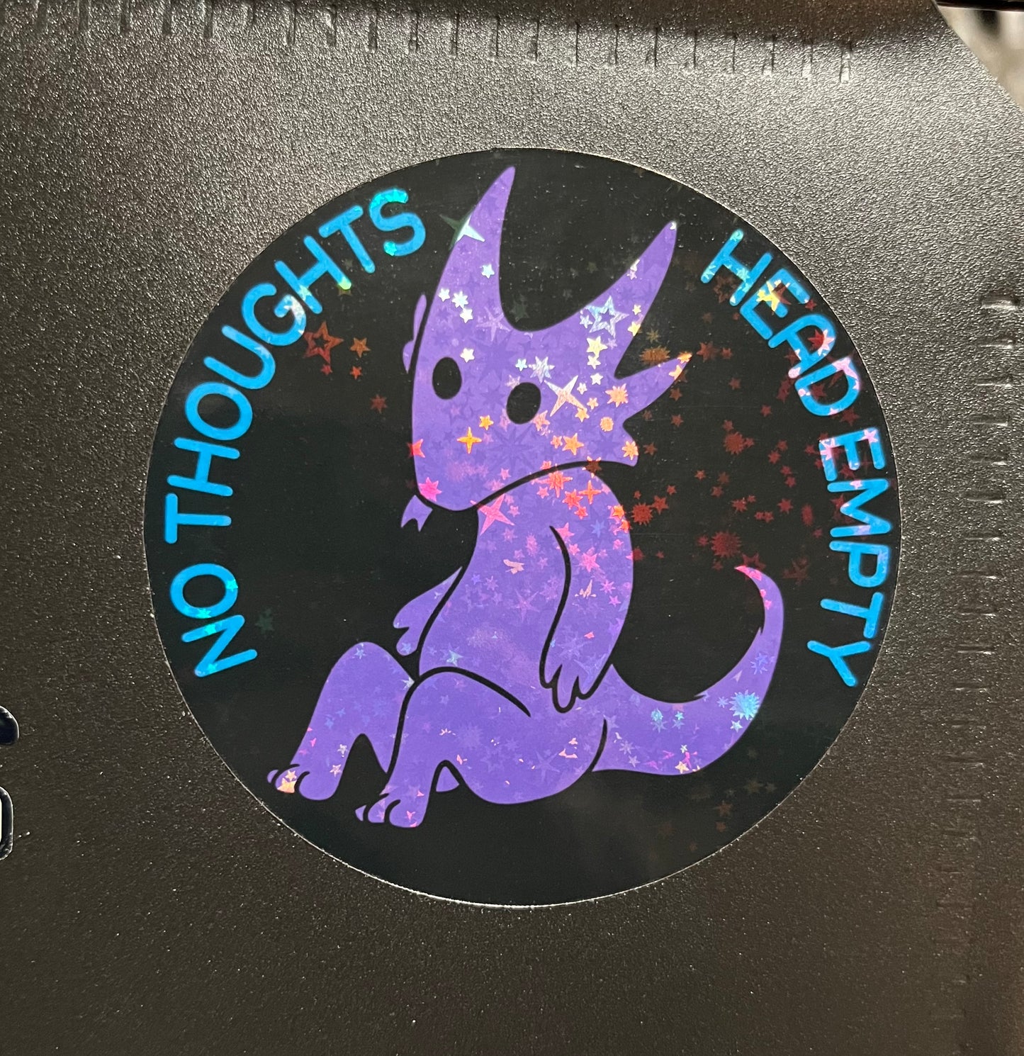 No thoughts, head empty Sticker