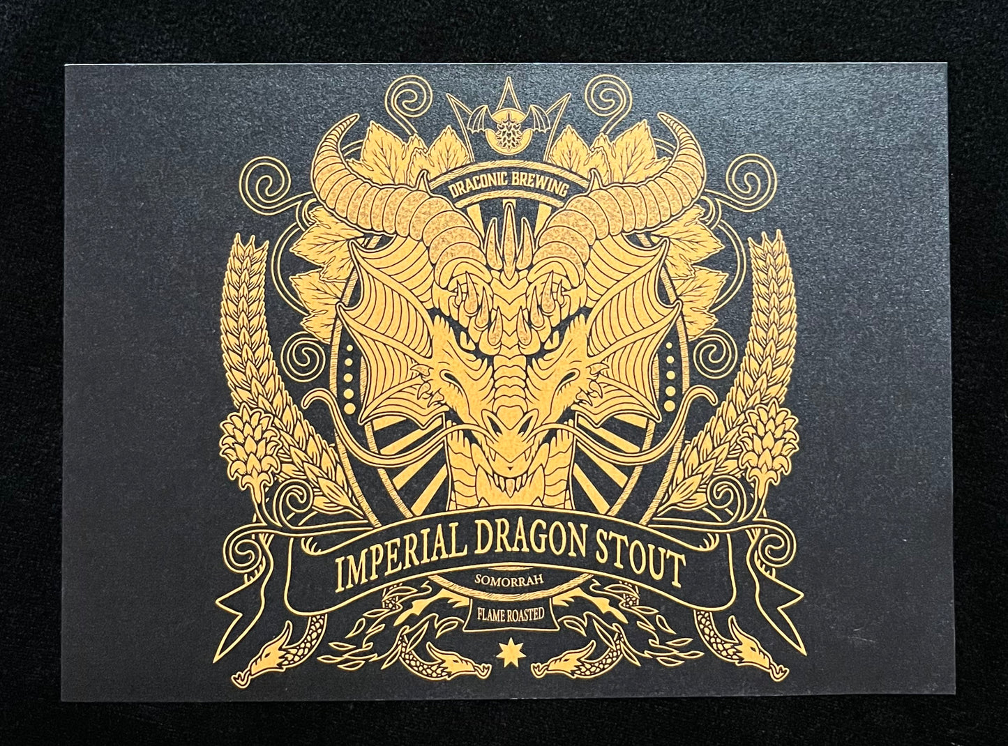 Imperial Dragon Stout Postcard
