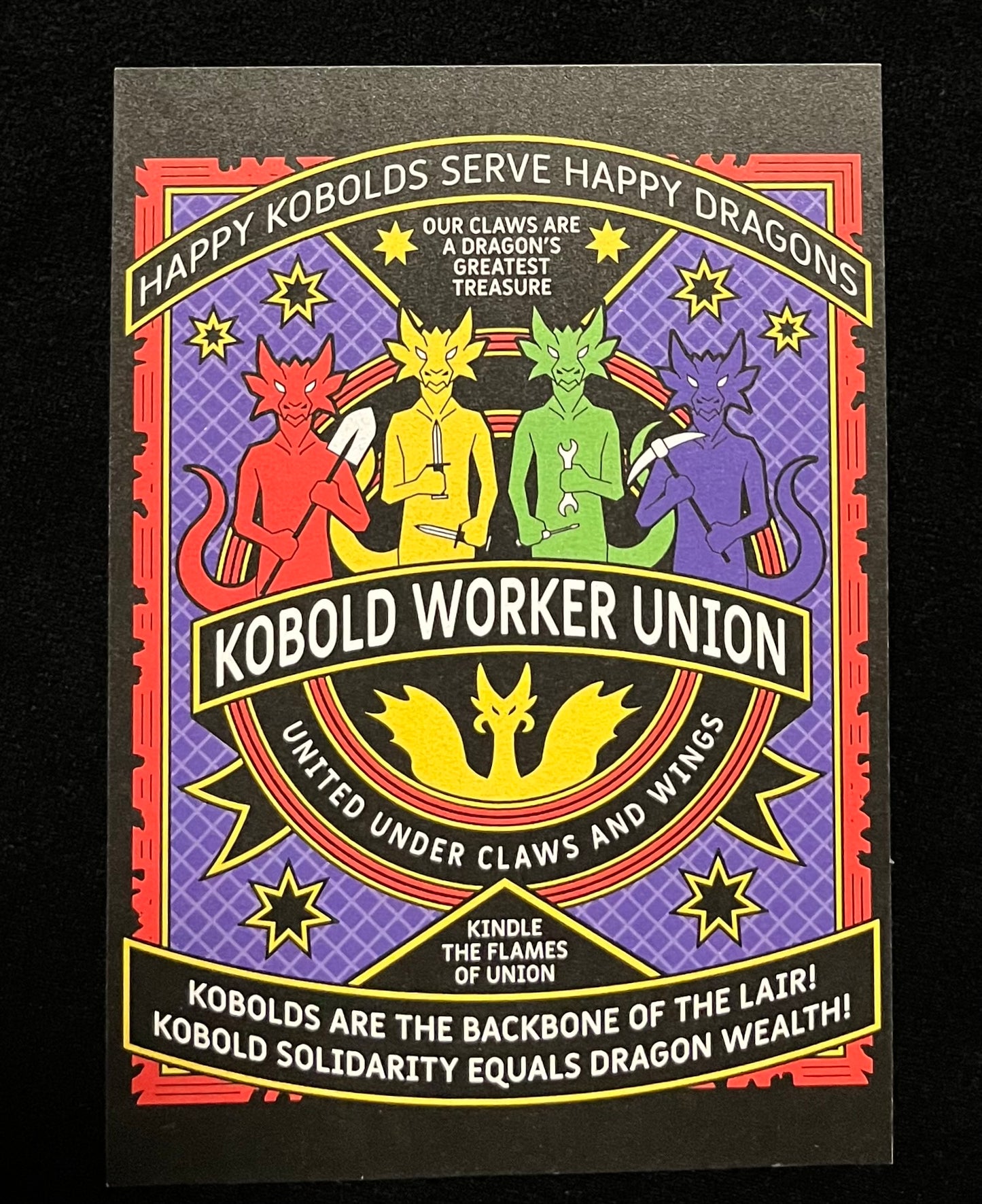 Kobold Worker Union Postcard