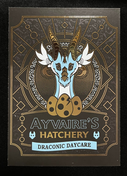 Ayvaire's Hatchery Draconic Daycare Postcard
