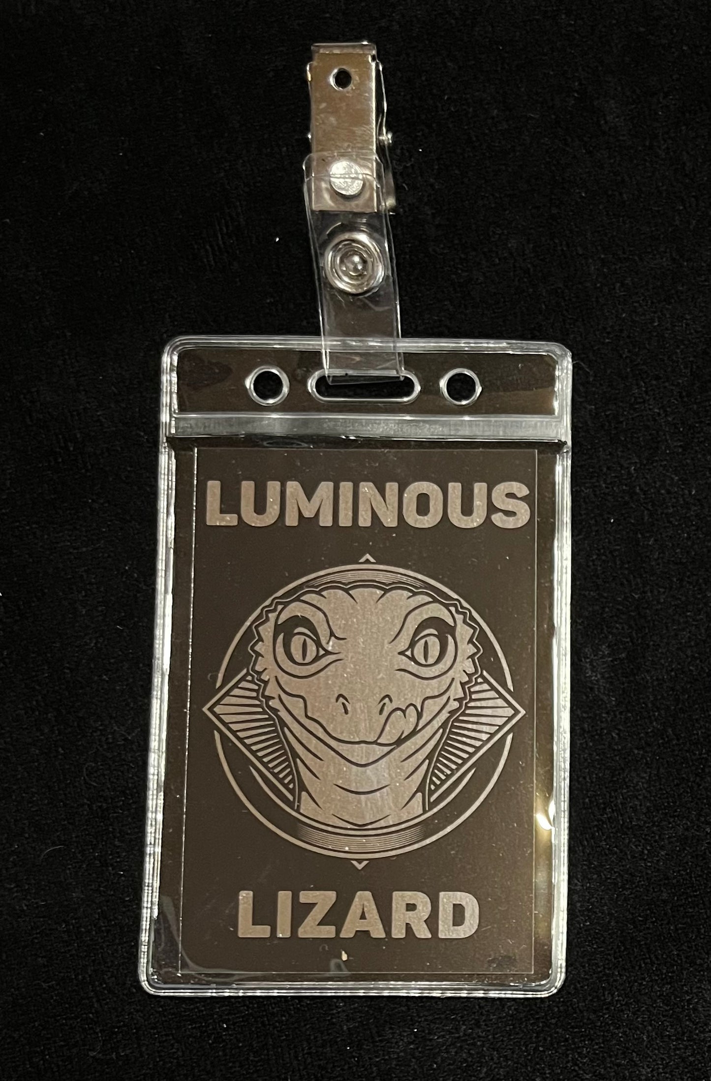 Luminous Lizard Badge