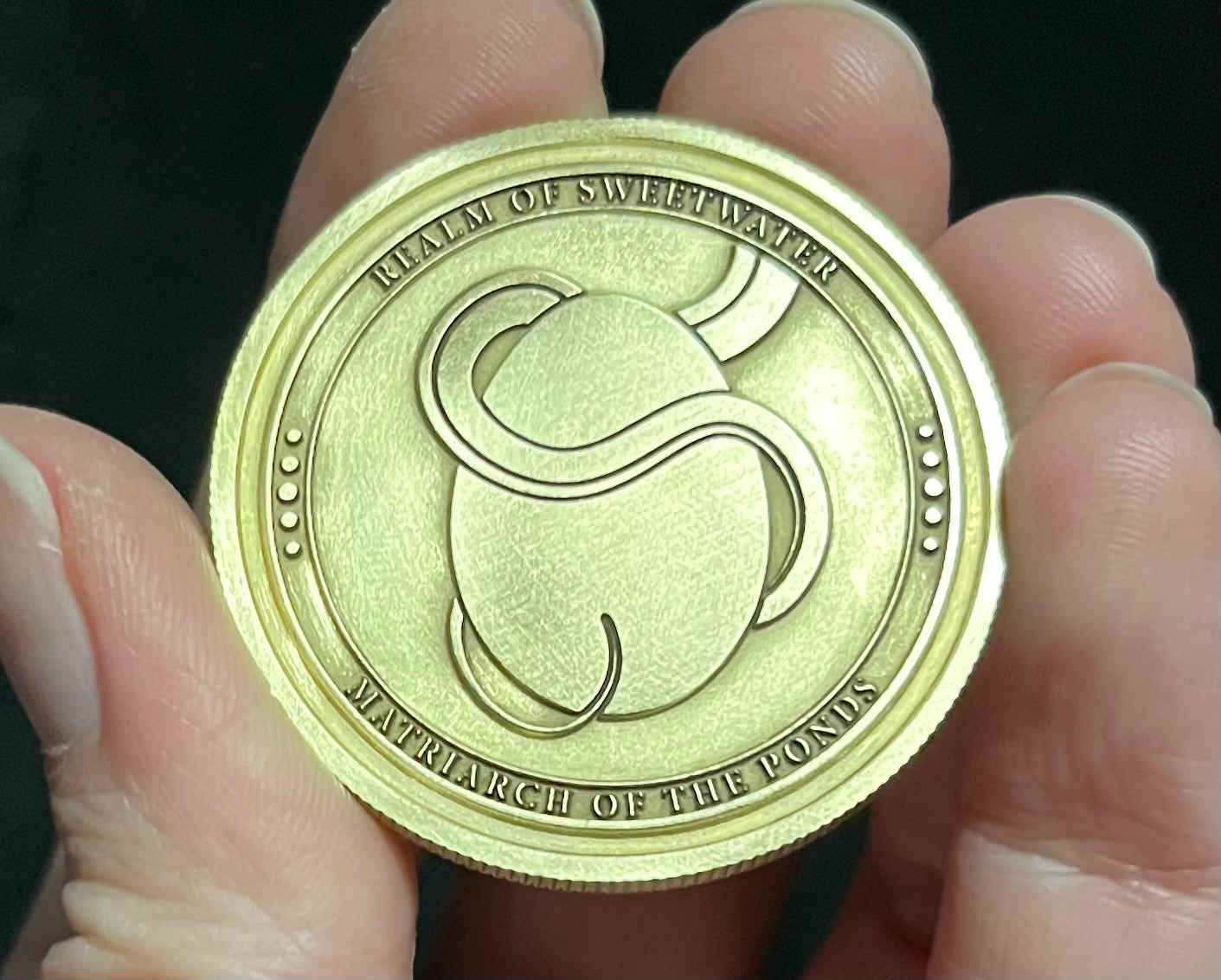 Custom Engraved Brass Coin