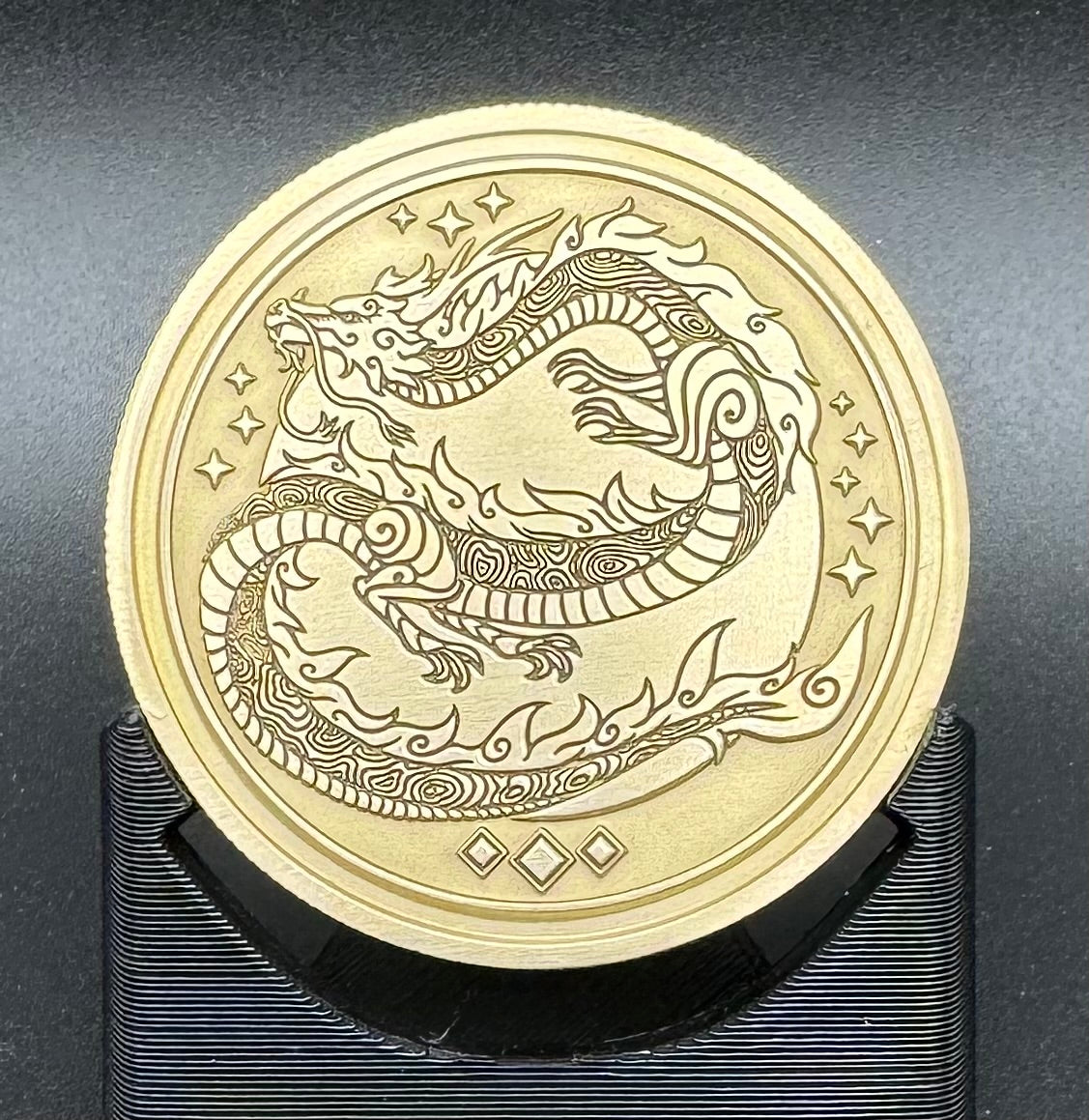 Lunar Dragon 2024 Brass Challenge Coin