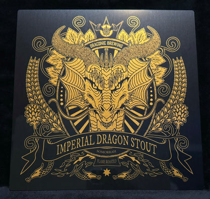 Imperial Dragon Stout 10x10" Metal Print
