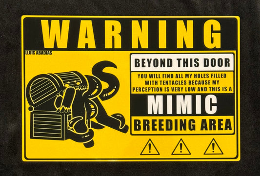 Warning: Mimic Metal Sign (NSFW)