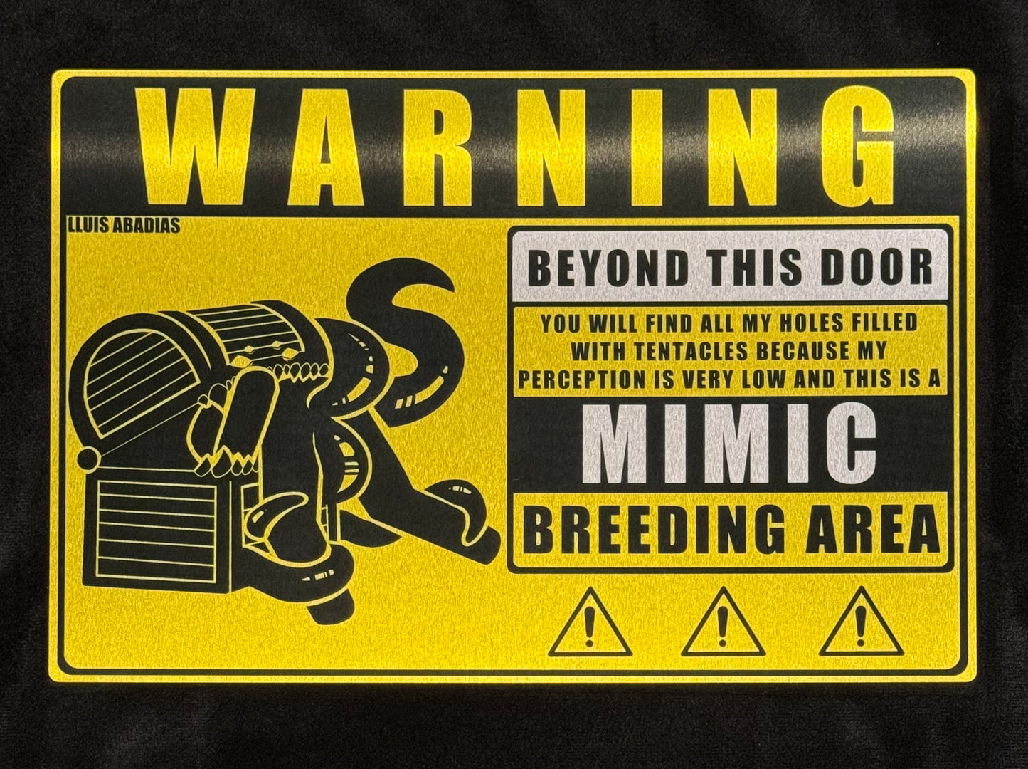 Warning: Mimic Metal Sign (NSFW)