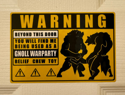 Warning: Gnoll Warparty Sticker (NSFW)