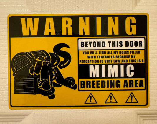 Warning: Mimic Sticker (NSFW)