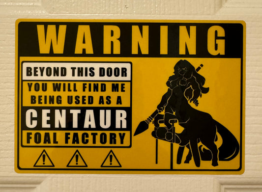 Warning: Centaur Sticker (NSFW)