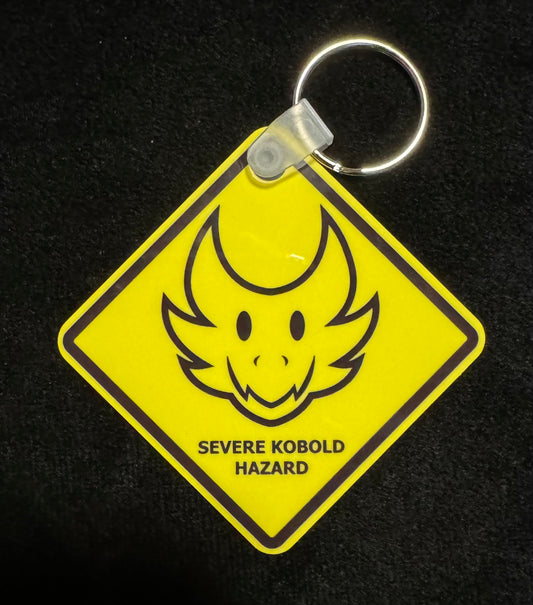 Severe Kobold Hazard Metal Keychain