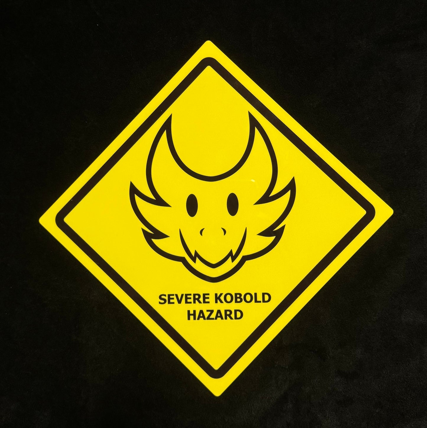 Severe Kobold Hazard 8x8" Metal Sign