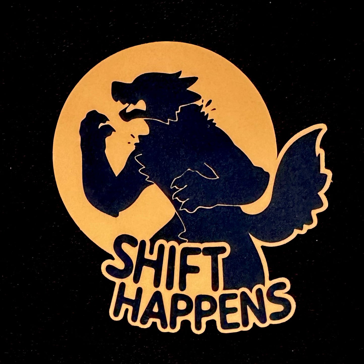 Shift Happens Werewolf Sticker