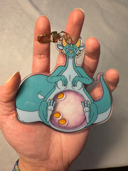 Mom Dragon Egg Acrylic Shaker Charm