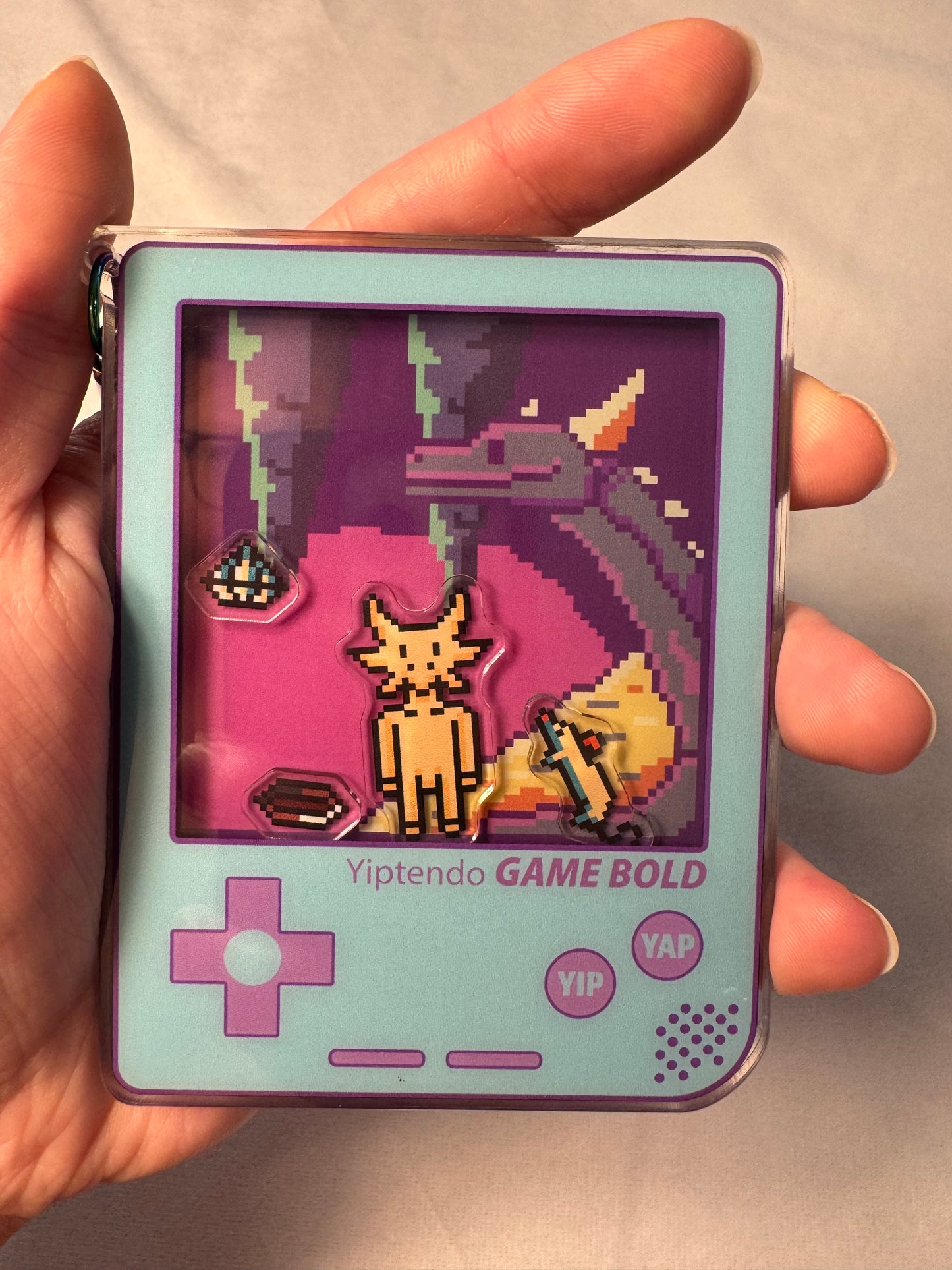 Yiptendo Game Bold Acrylic Shaker Charm