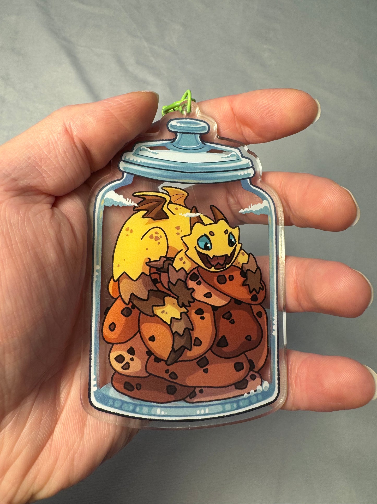 Cookie Dragon Acrylic Charm