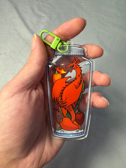 Pepper Dragon Acrylic Charm