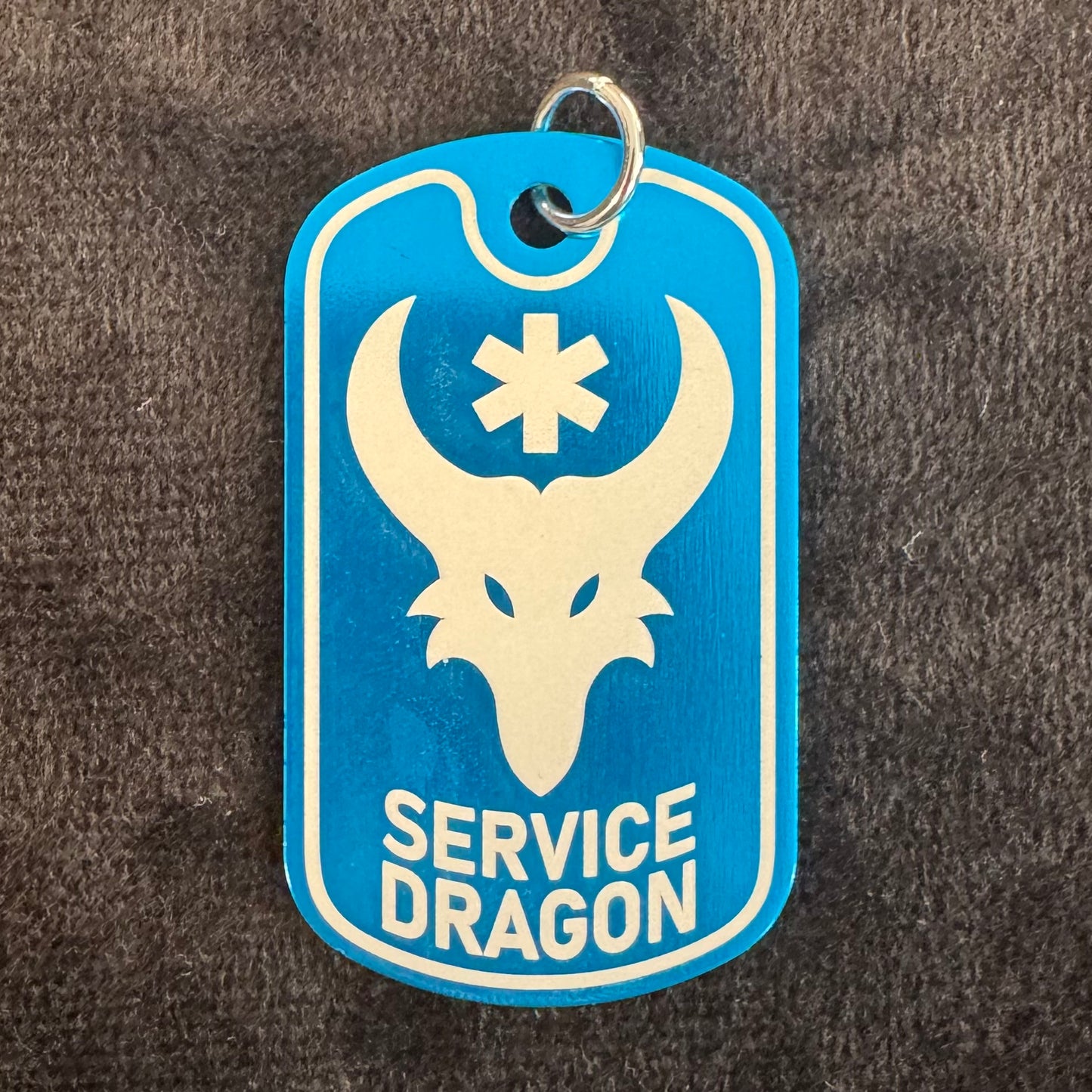 Service Dragon Dog Tag Necklace