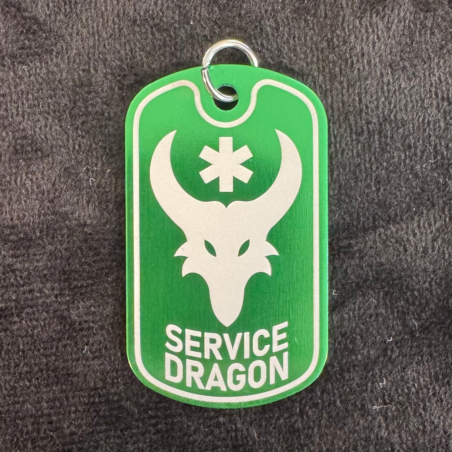 Service Dragon Dog Tag Necklace