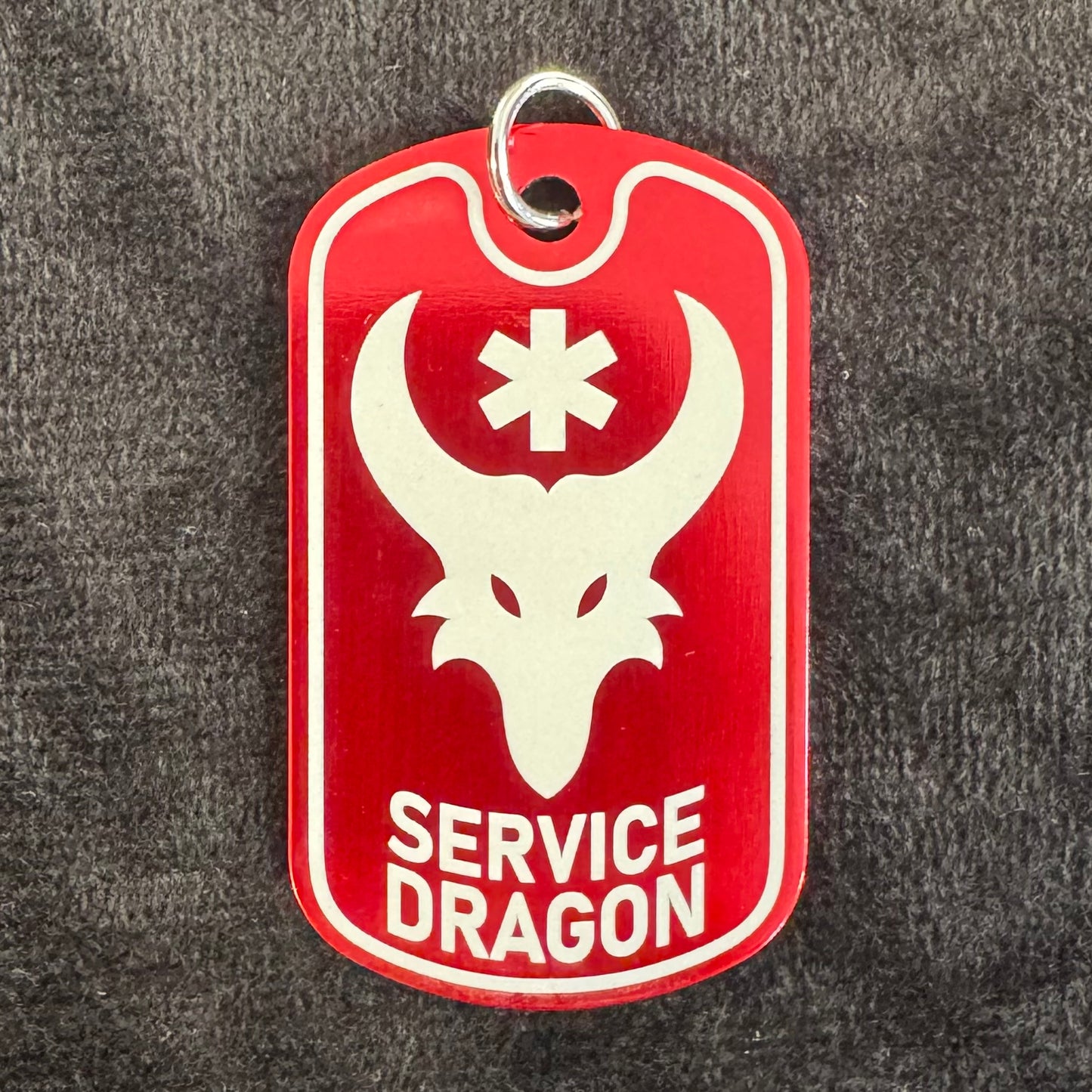 Service Dragon Dog Tag Necklace