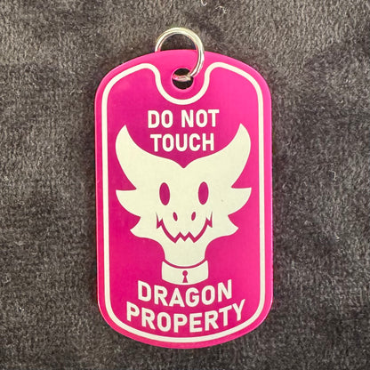 Dragon Property Dog Tag Necklace