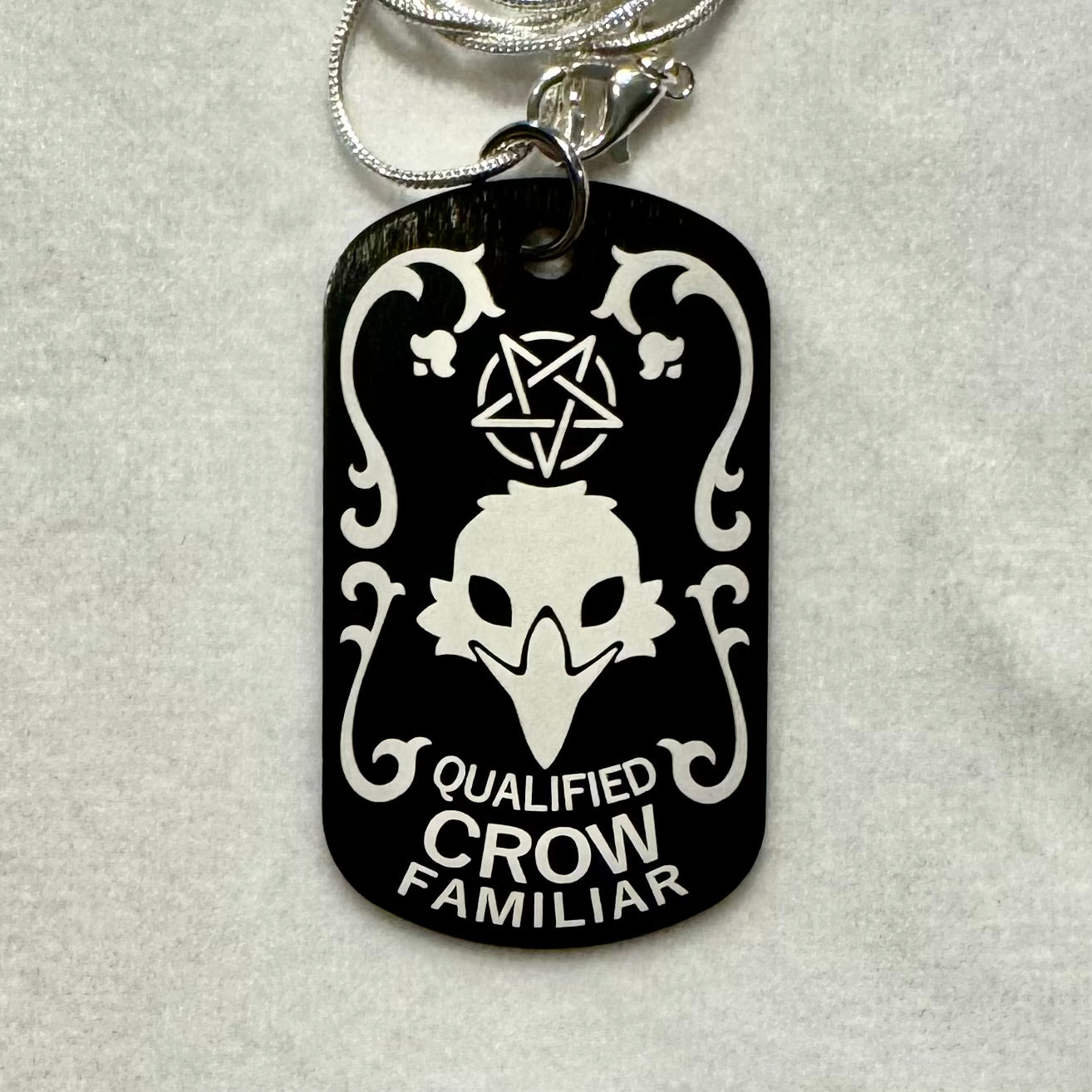 Qualified Familiar Dog Tag Necklace