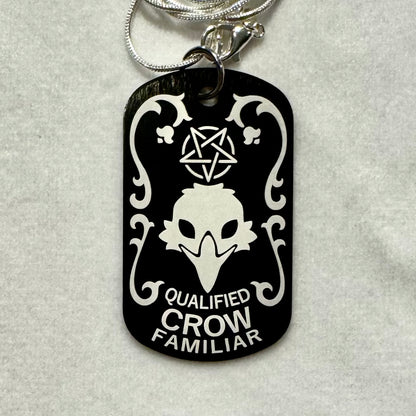 Qualified Familiar Dog Tag Necklace